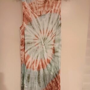 Nation tie dye silk dress